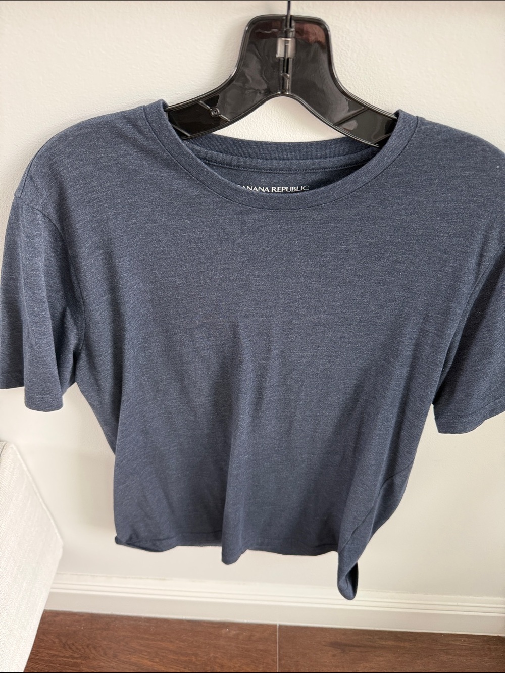 Banana Republic Navy Blue Heather Crew Tee